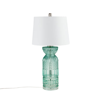 Luxuria Textured Glass and Acrylic Base Table Lamp