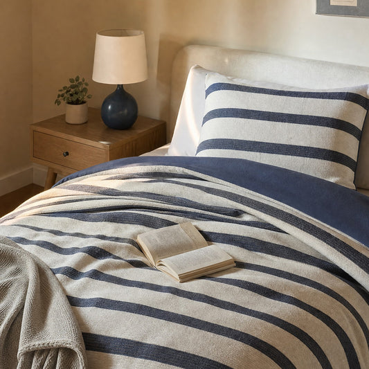 Merritt Yarn-dyed Striped Comforter