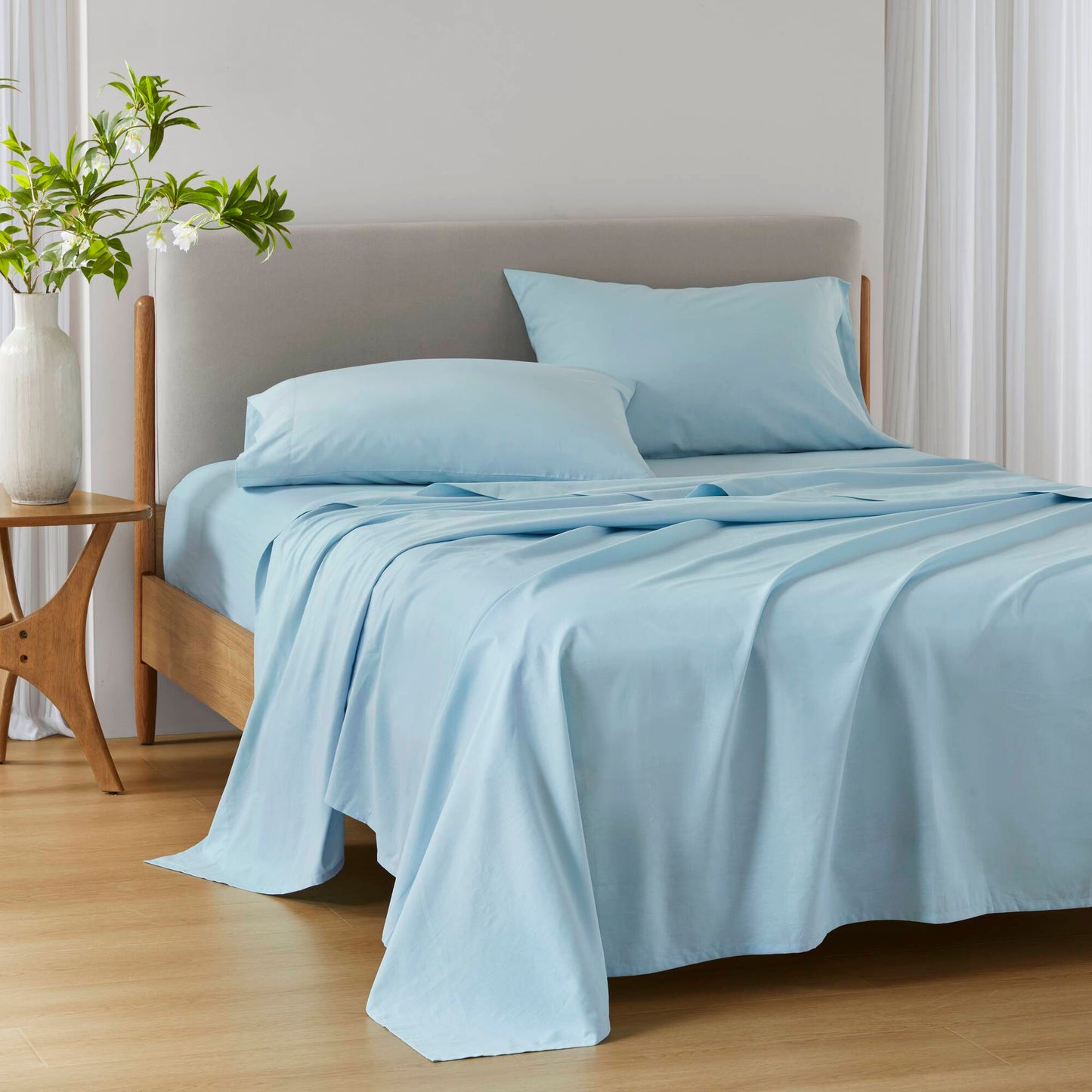 144TC 100% Cotton Solid Sheet Set