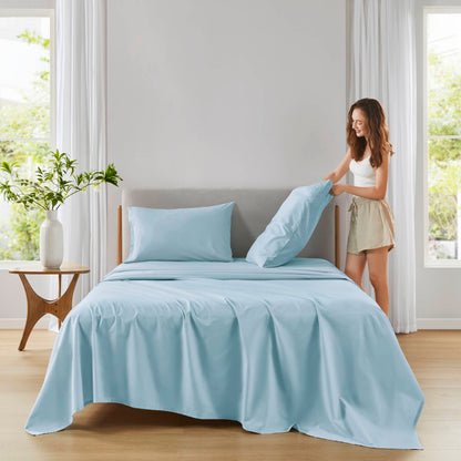 144TC 100% Cotton Solid Sheet Set