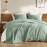 Mina Waffle Weave Textured Quilt Set