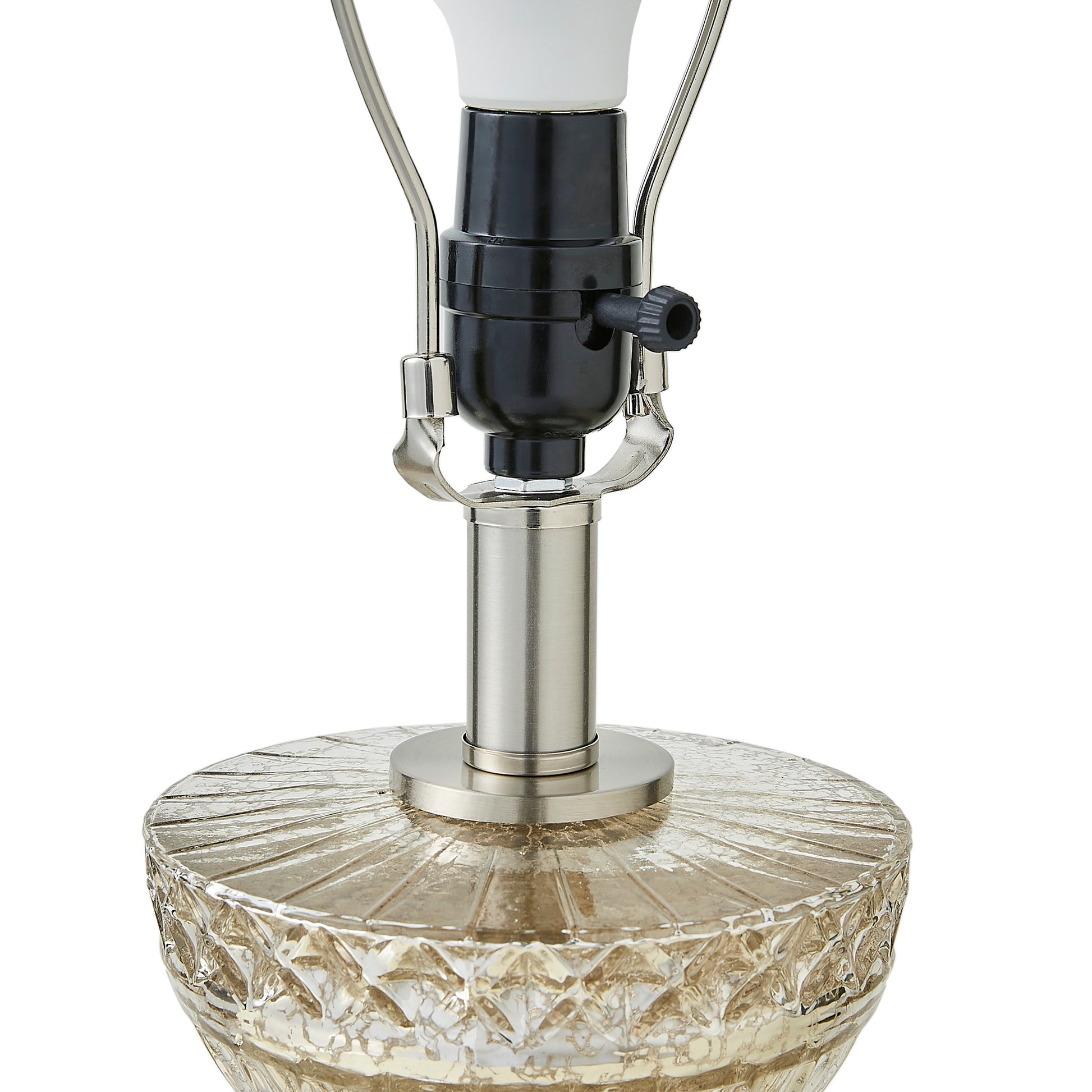 510 Design Textured Glass and Acrylic Base Table Lamp