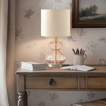 510 Design Curved Glass Table Lamp, Set of 2