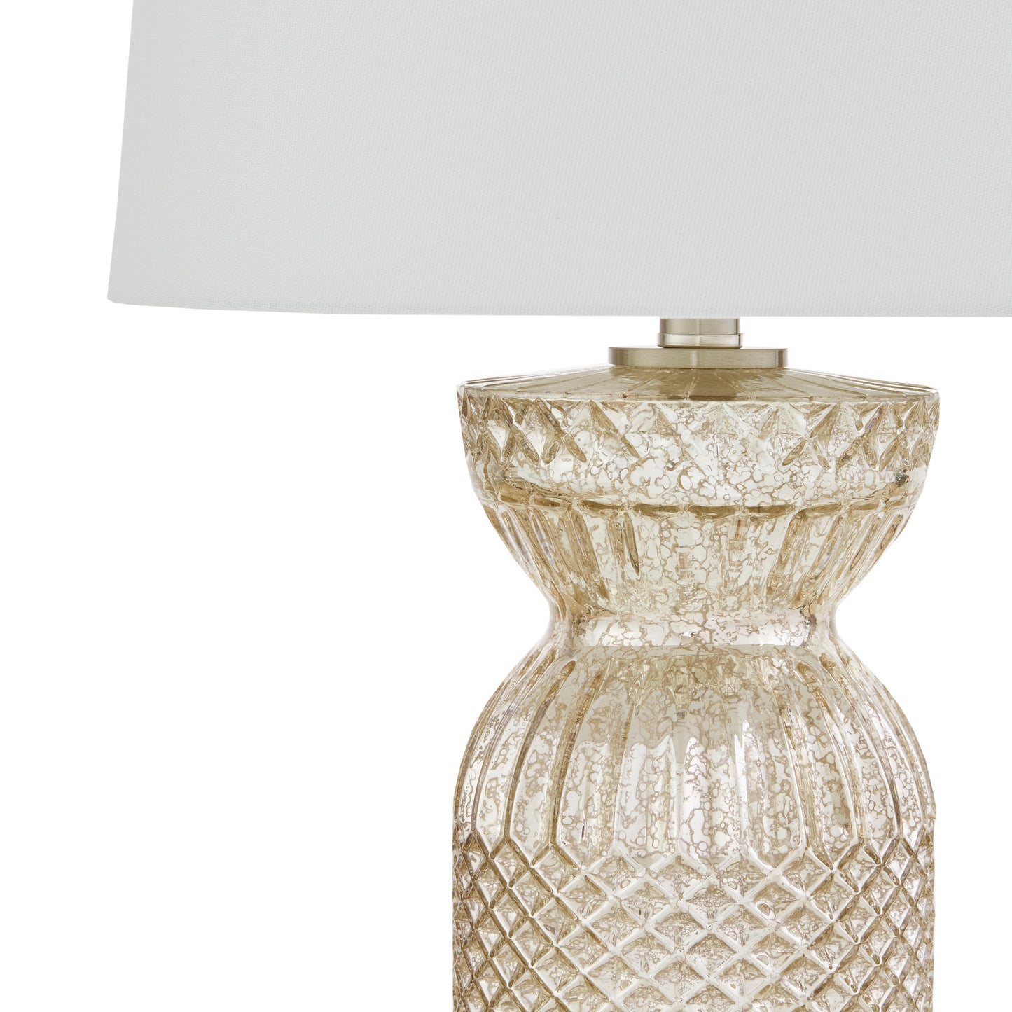 510 Design Textured Glass and Acrylic Base Table Lamp