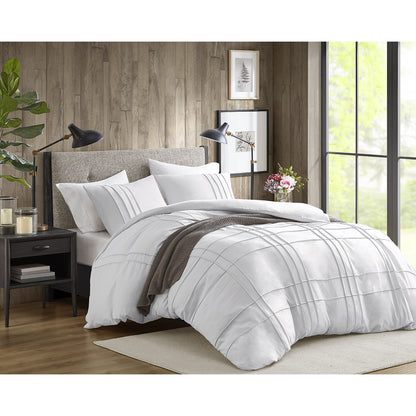 Comfort Spaces Soft Washed Pleated Comforter Set