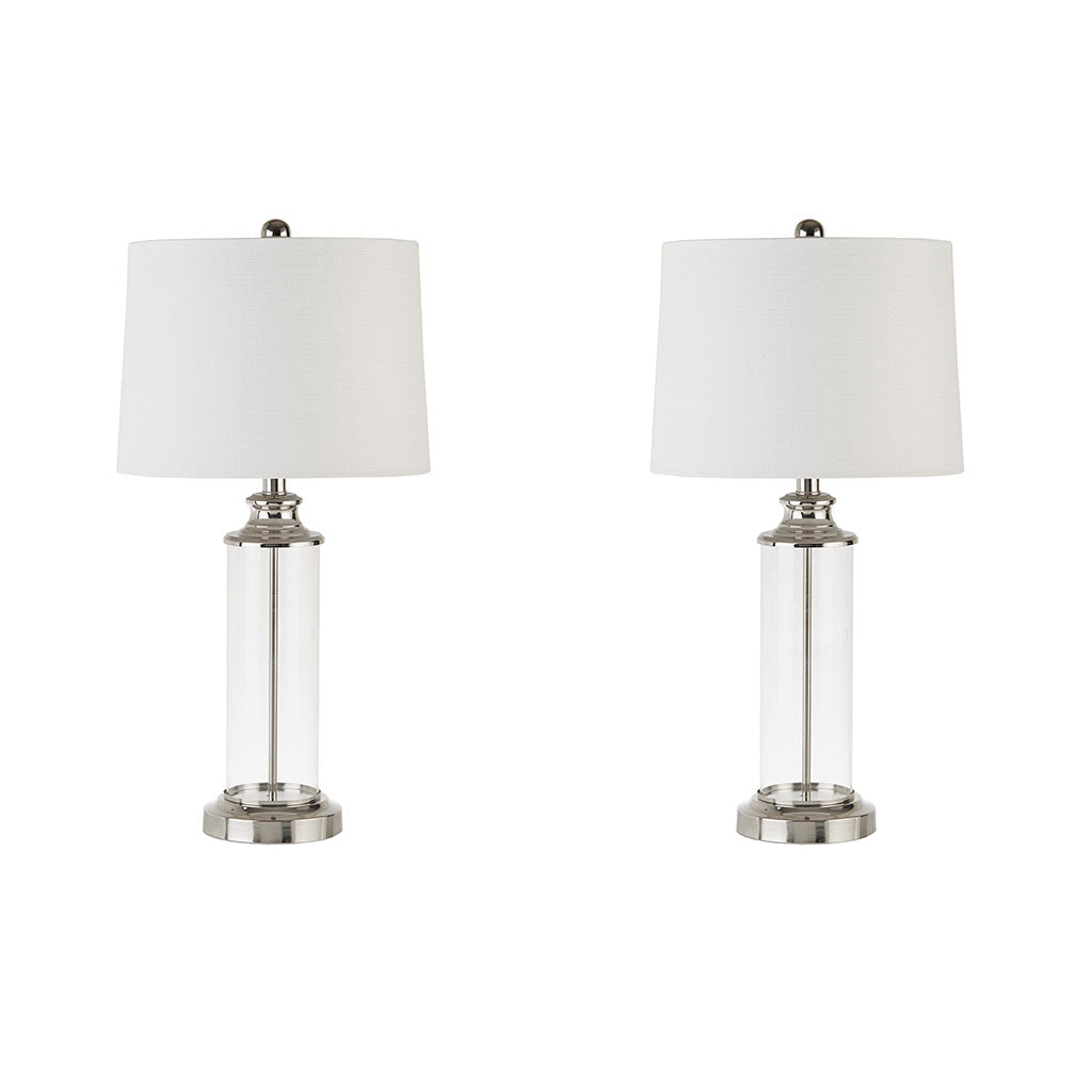 510 Design Glass Cylinder Table Lamp Set of 2