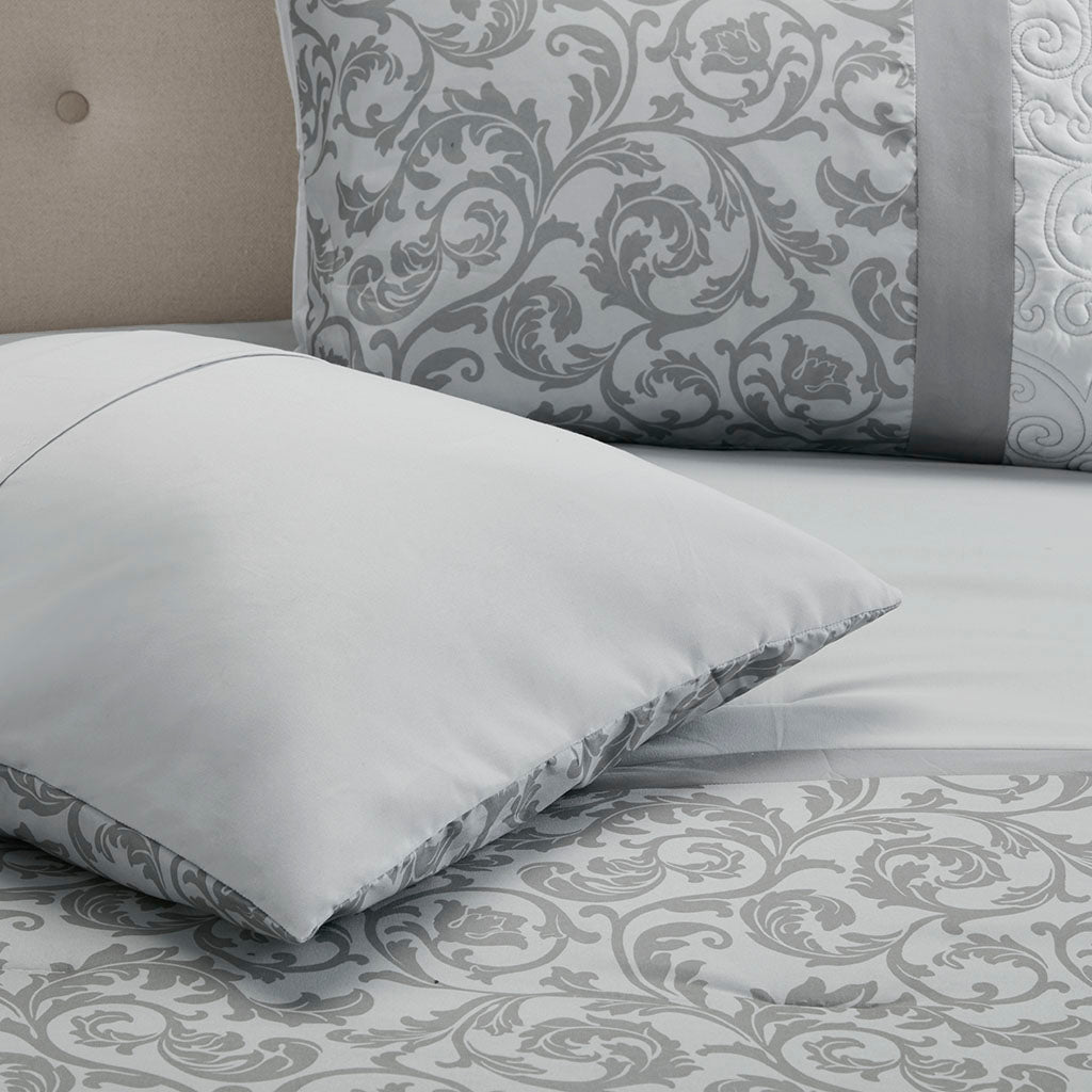 510 Design Embroidered 8 Piece Comforter Set