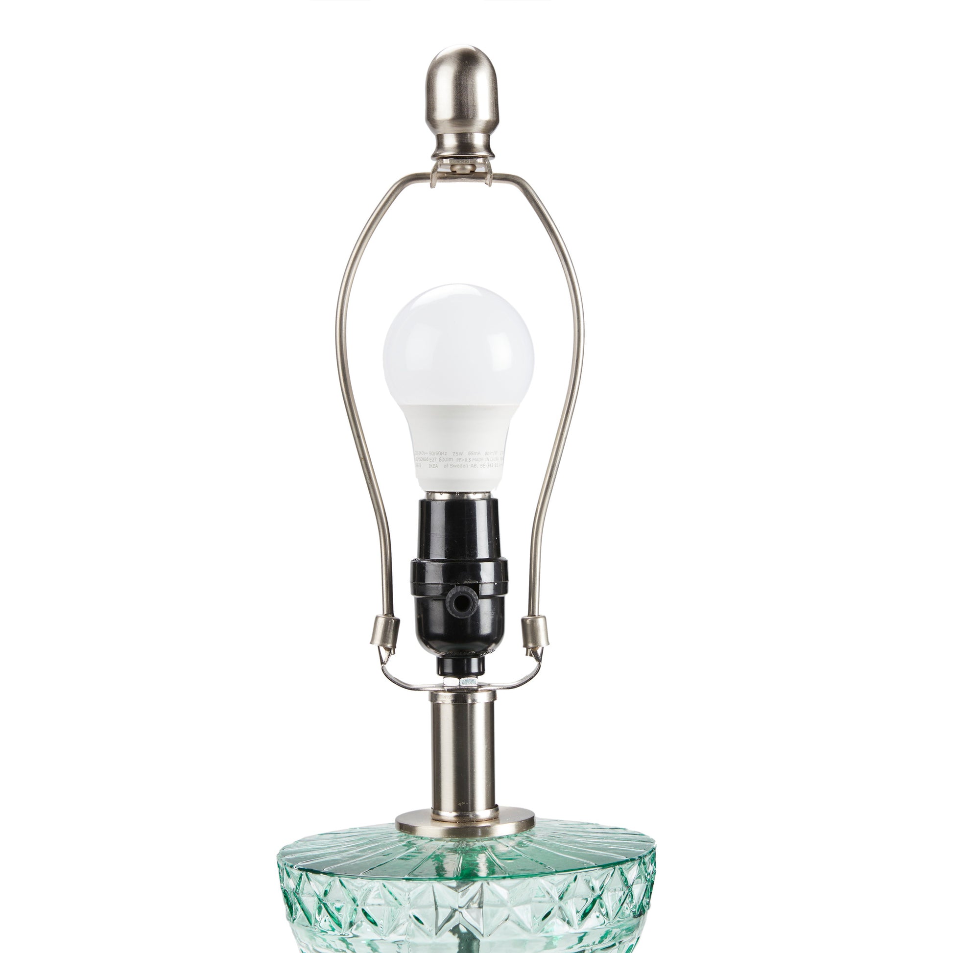 510 Design Textured Glass and Acrylic Base Table Lamp