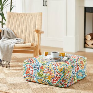 Mele Portable Water Repellent Inflatable Cube Ottoman