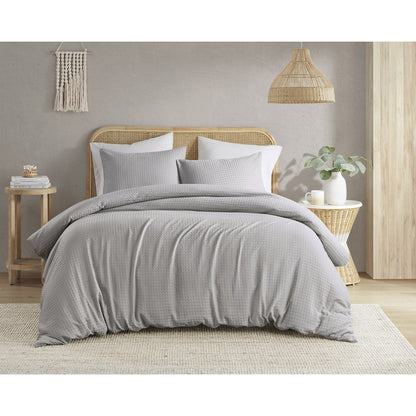 Comfort Spaces Waffle Weave Textured Comforter Set