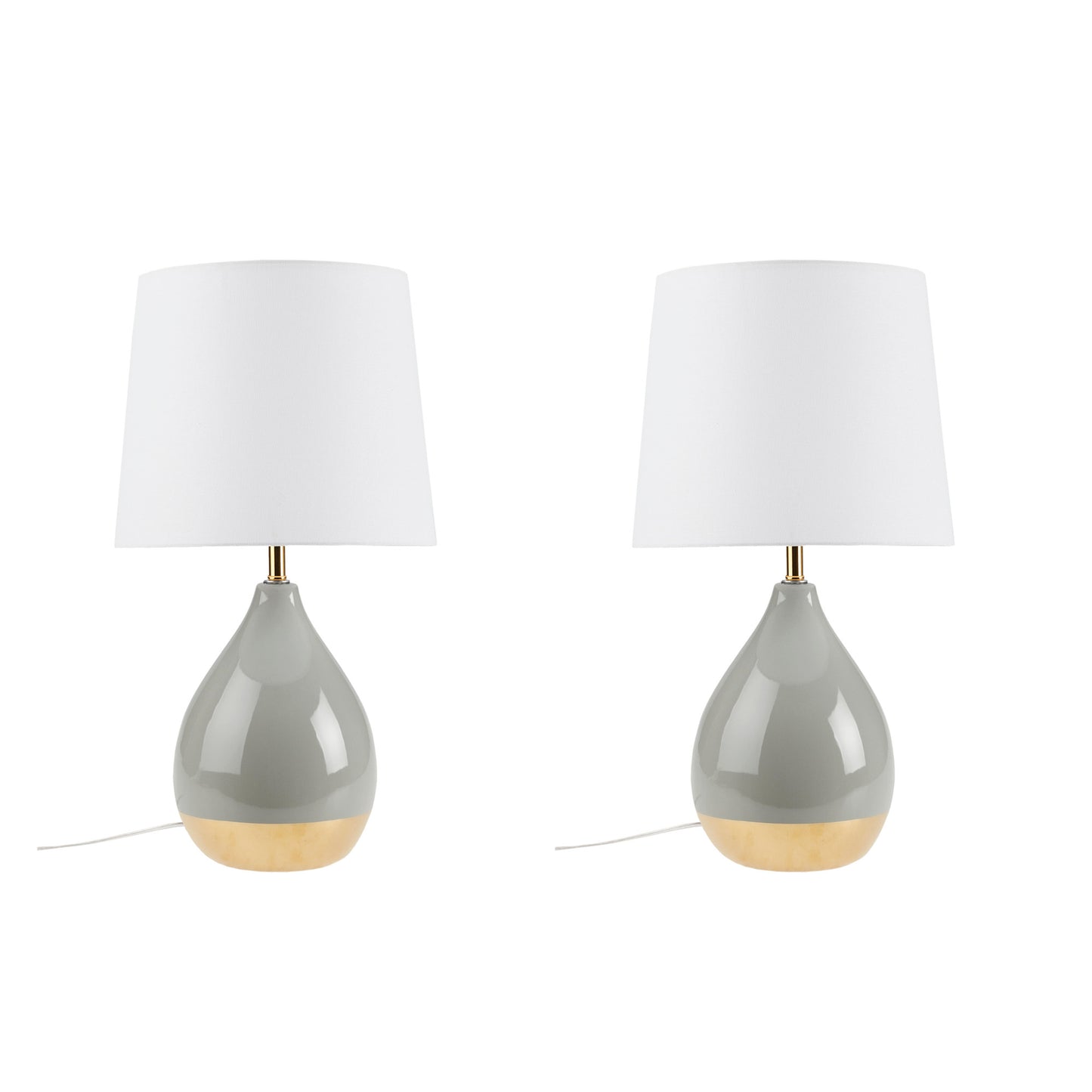 510 Design 2-Tone Ceramic Table Lamp Set of 2