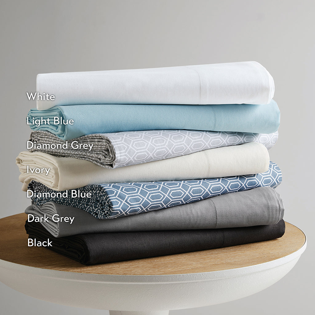 510 Design 100% Cotton Solid Sheet Set