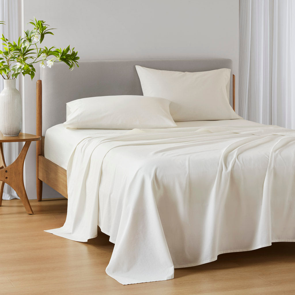 510 Design 100% Cotton Solid Sheet Set