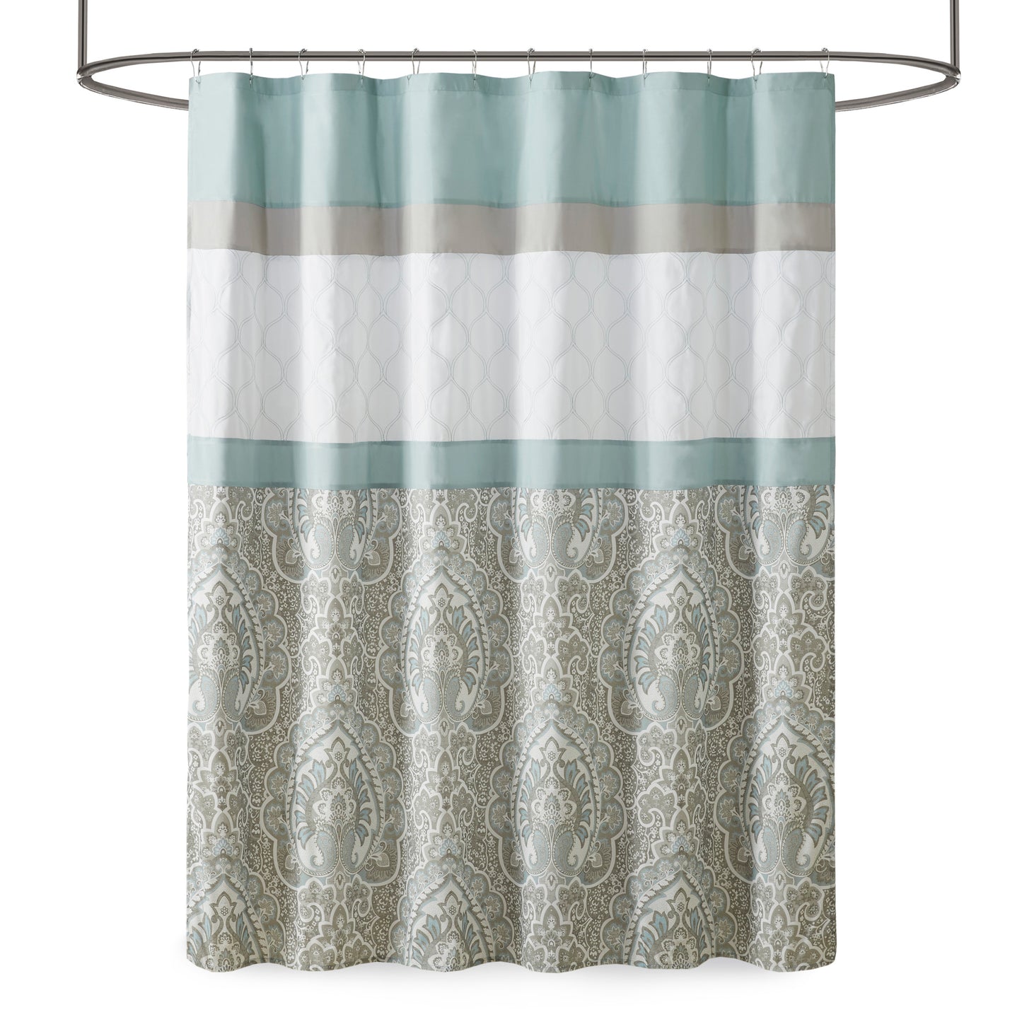 510 Design Printed and Embroidered Shower Curtain