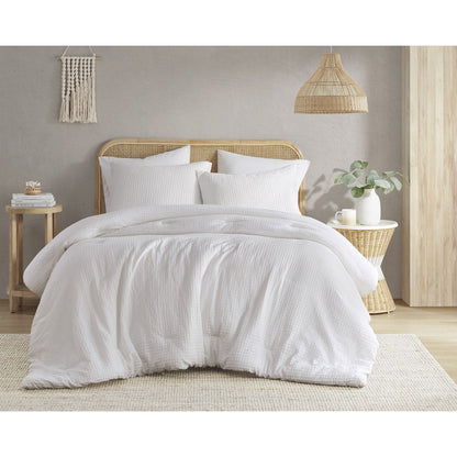 Comfort Spaces Waffle Weave Textured Comforter Set