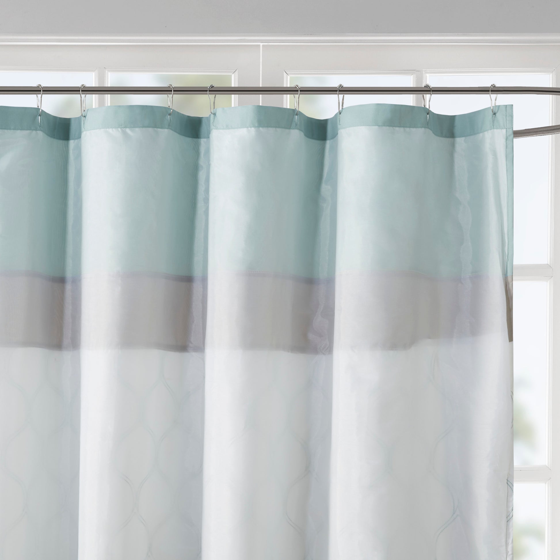 510 Design Printed and Embroidered Shower Curtain