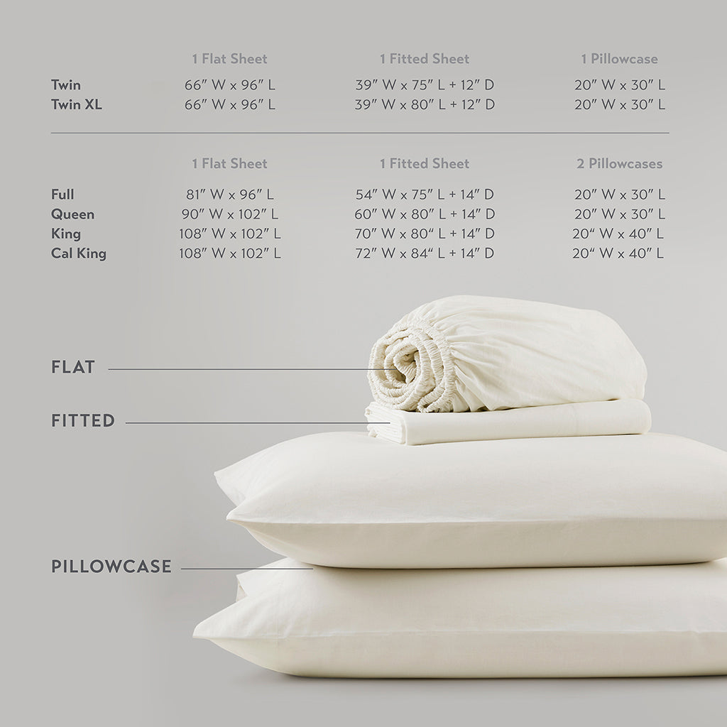 510 Design 100% Cotton Solid Sheet Set